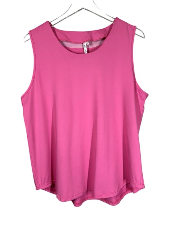 Lulu-B Tops - LULU-B Women's XL Pink Performance Knit Sleeveless Crewneck Tank Shirt